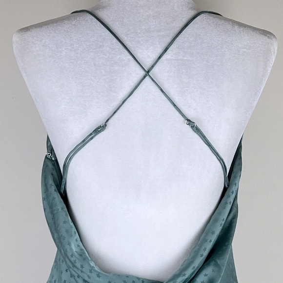 Lovers + Friends | Fairy Midi Asymmetrical Waldo Slip Dress Pacific Blue | S - Picture 8 of 12